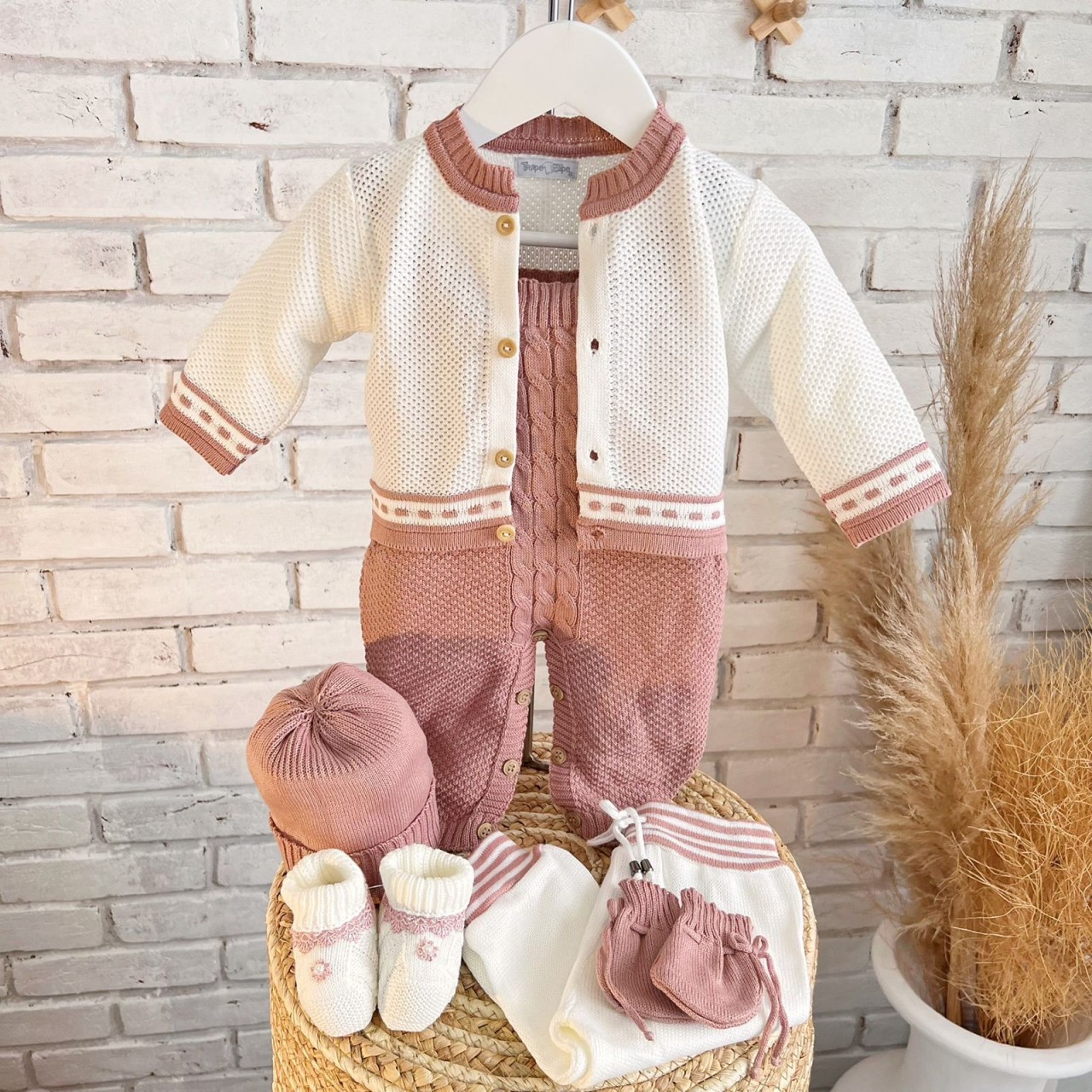  Algodão doce- Rosê e branco sapato flor